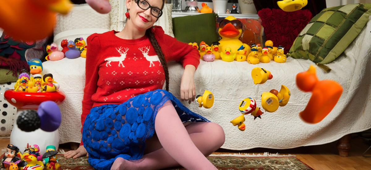 Anita Skrautvol m badeender